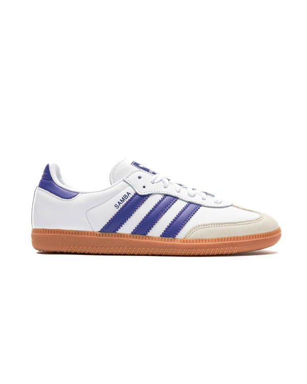 Adidas samba white and on sale blue